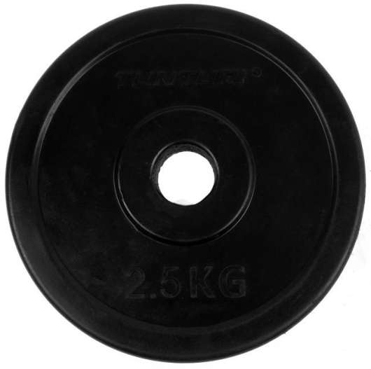 30 mm gummibelagd viktskiva 2,5 kg (par), Tunturi